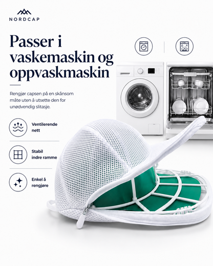 NordCap – Vask capsen uten at den mister formen